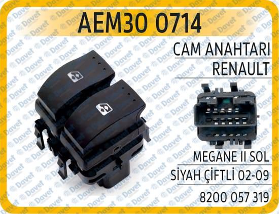 AEM 300714 Cam Anahtari Renault Megane Ii Sol Siyah Ciftli 02
